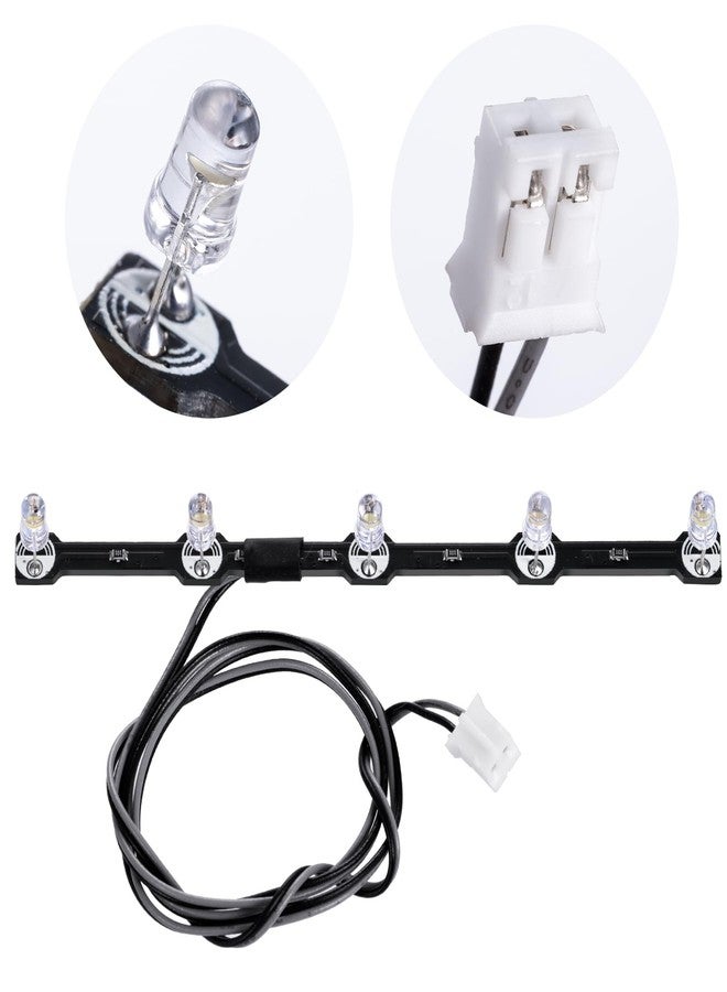 WEFEINO RC LED Light Bar 5LED Roof Lamp Upgrades Parts for 1/14 Tamiya Scania 770S 6×4 56368 8×4 56371 RC Truck Trailer Car - Image 5